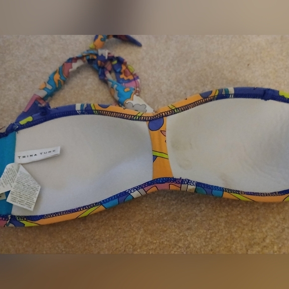 Trina turk bikini Top Size 6 Multicolo Hipster.  FL - Picture 5 of 6